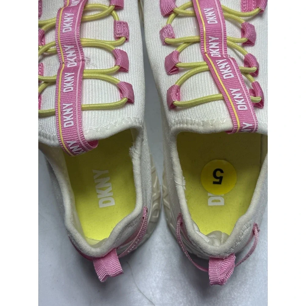 DKNY Sparkle‎ Pink Slip On Sneakers Toddler Girls Size 5 Y2K